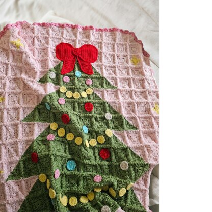 Holiday Tree Granny Square Blanket