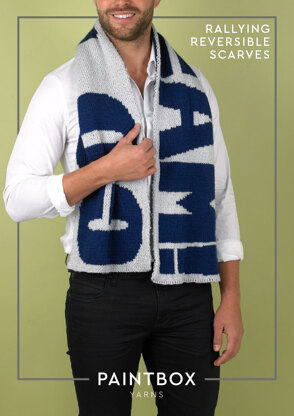 Rallying Reversible Scarf - Free Scarf Knitting Pattern in Paintbox Yarns Simply DK