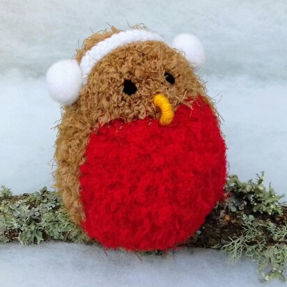 Cosy Robin with Ear Muffs - Chocolate Orange Cover