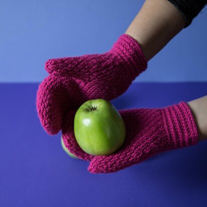 Warm hugs crochet mittens