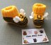 Bumblebee baby booties