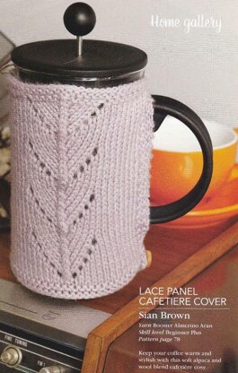 Lace Panel Caffetiere Cosy