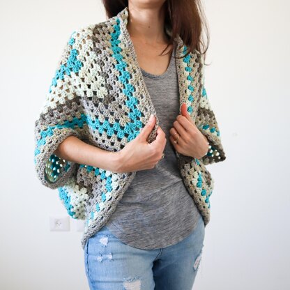 Continuous Granny Square Shrug