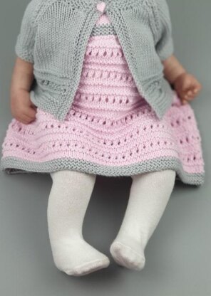Scarlett Baby Dress knitting pattern 18" chest