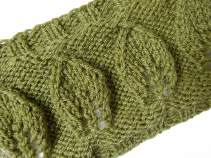Leaf Motif Headband WorkedFlat