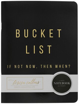 Teresa Collins Designer Notebook 6"X8" - Bucket List