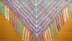 Multicolor ray shawl