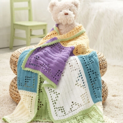 Starlight Baby Blanket in Caron Simply Soft Light - Downloadable PDF