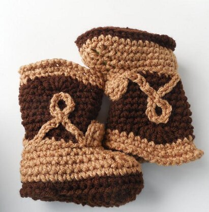 Cowboy Baby Booties