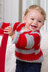 Go Team Go! Baby Sweater in Red Heart Team Spirit - LW4026 - Downloadable PDF