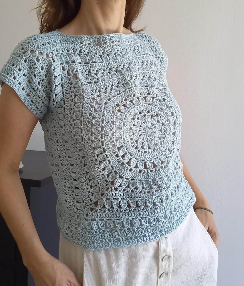 Crochet store mandala top