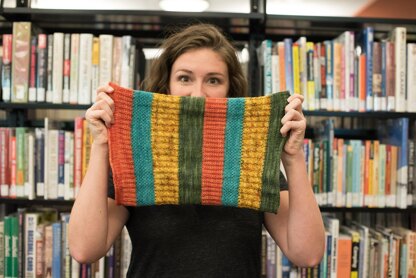 Knitting at the Library Cowl