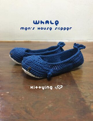 Whale Men’s House Slipper