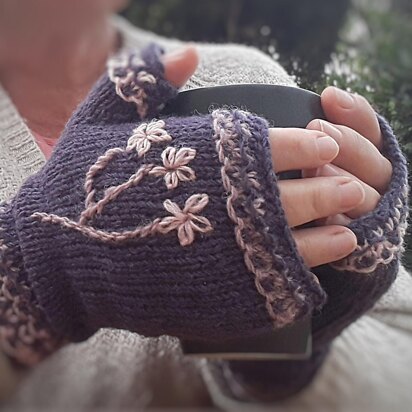 Blossom Fingerless Gloves