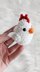 Chicken amigurumi pattern, crochet hen, bird crochet pattern