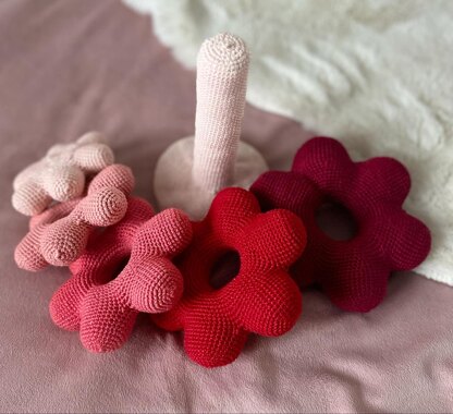 Flower - baby stacking toy