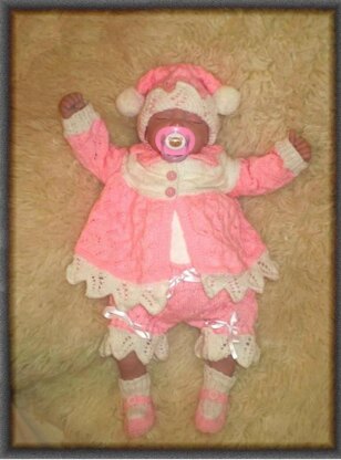 Reborn / 0-3 Months Baby Matinee / Pram Set #4