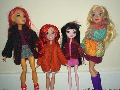 Moss Coat for Slimline Dolls