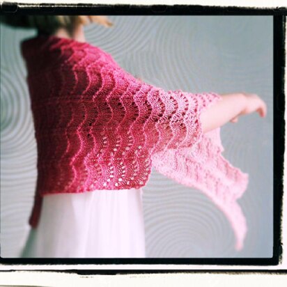 Little Angel Wings Wrap - knitting pattern