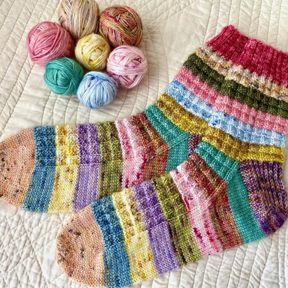 Scrappy Quilt Socks