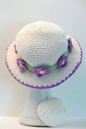 Violet Sun Hat Girls to Ladies Large