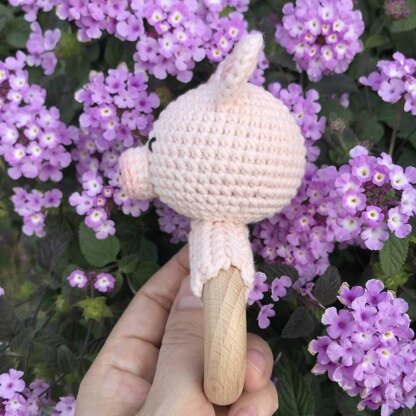 Crochet Piggy,Crochet Baby Rattle,Amigurumi Crochet Patterns,Cute Crochet,Crochet Easy Patterns,Crochet Patterns for Beginners