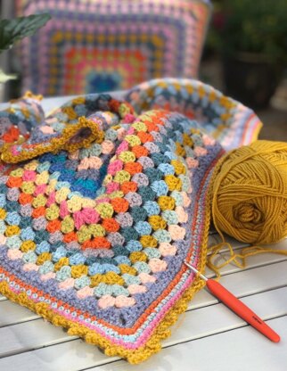 Summer Spice Baby Granny Blanket