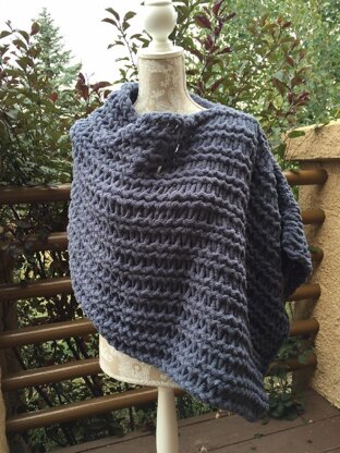 Ponchos and Shawls eBook - 5 loom knit patterns
