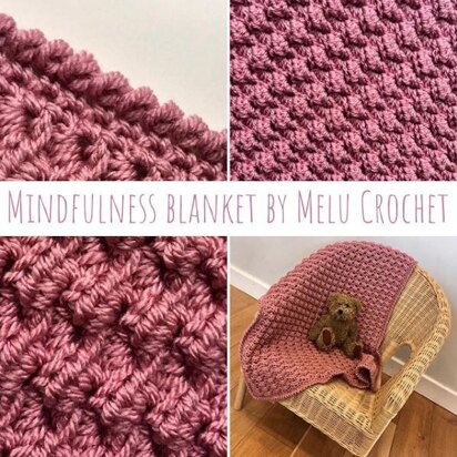 Mindfulness Blanket US terminology by Melu Crochet