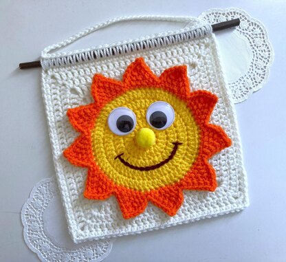 Sun wall hanging by HueLaVive