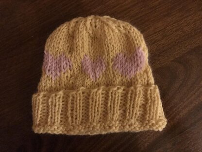 Newborn Hearts Hat