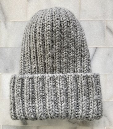 Adult ribbed beanie