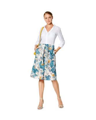 Burda Style Misses' Skirt with Yoke â€“ Hip Yoke Pockets B6235 - Paper Pattern, Size 8-18