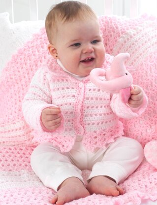 Bernat crochet outlet baby jacket set