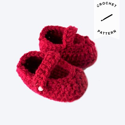 Mary Jane Baby Booties