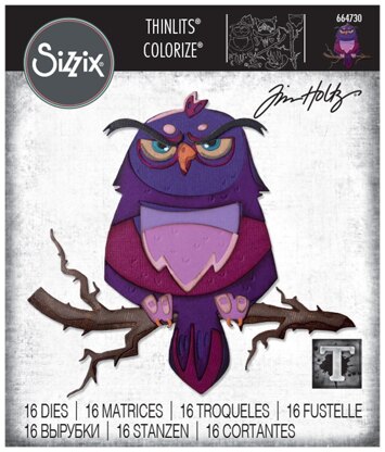 Sizzix Thinlits Dies By Tim Holtz 16/Pkg - Arthur Colorize