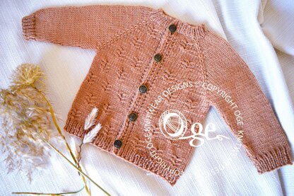 Cinnamon Top Down Cardigan - P273