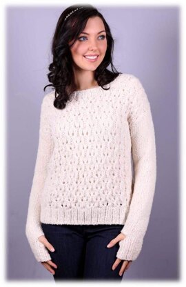 Women's Pullover in Plymouth Yarn Arequipa Boucle - 2994 - Downloadable PDF