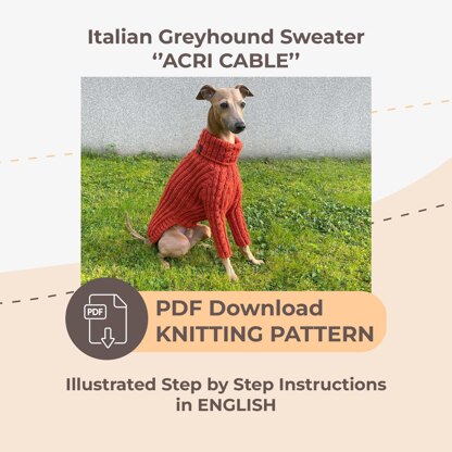 Dog Sweater ACRI CABLE