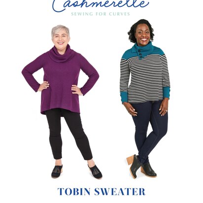 Cashmerette Tobin Sweater Pattern By Cashmerette CPP2204 - Paper Pattern, Size 12-28
