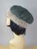 Simple Lace Fur Trim Beret