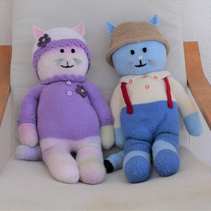 Bramble and Lucy Cats - knitting pattern