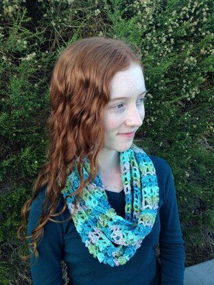 Winter Blossom Infinity Scarf