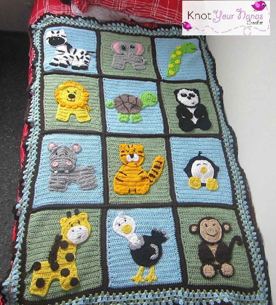 Zoo Blanket Base Pattern (not including appliques) Crochet pattern by Teri  Heathcote | LoveCrafts