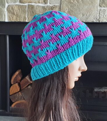 May - Chunky, striped, slip stitch beanie