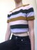 Seamless Retro Stripe Crop Top