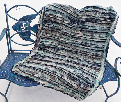 Seafoam Whispers Sea Breeze Lap Blanket