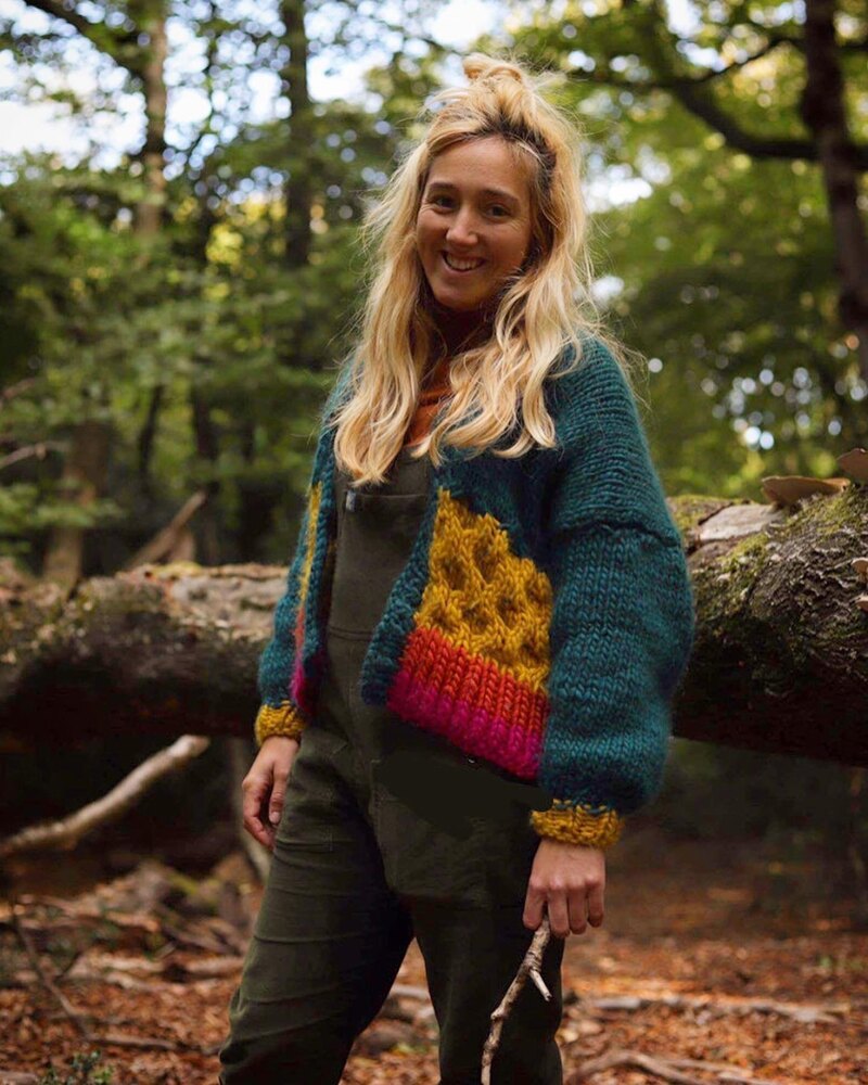 Oversized Honey Comb Cable Cardigan Pattern Knitting pattern by A