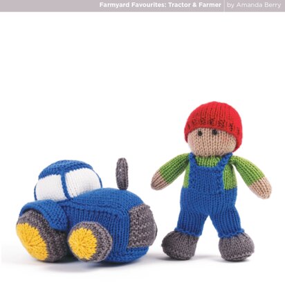 Farmland Favourites Tractor and Farmer in Deramores Studio DK Acrylic - Downloadable PDF