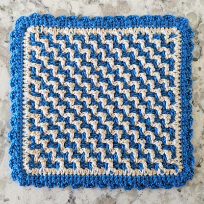 Stairstep Woven Hot Pad & Coaster